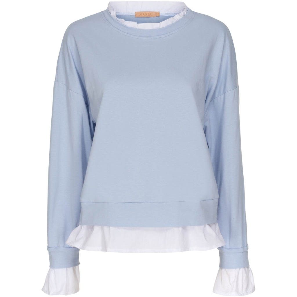 MARTA DU CHATEAU Marta du Chateau bluse 83117 Restudsalg Sky Blue