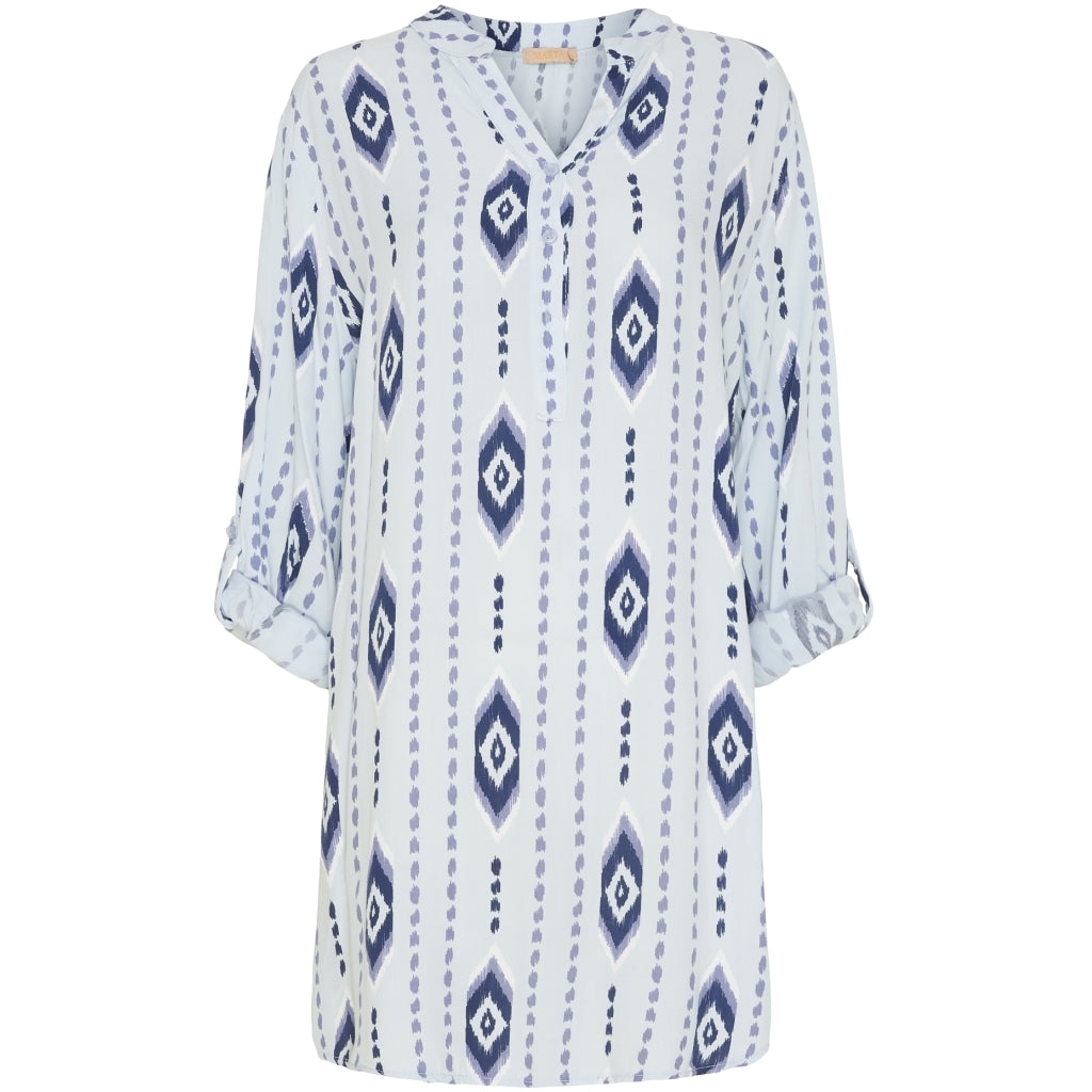 MARTA DU CHATEAU Marta du Chateau dame bluse 0303-2 Restudsalg Washed Blue