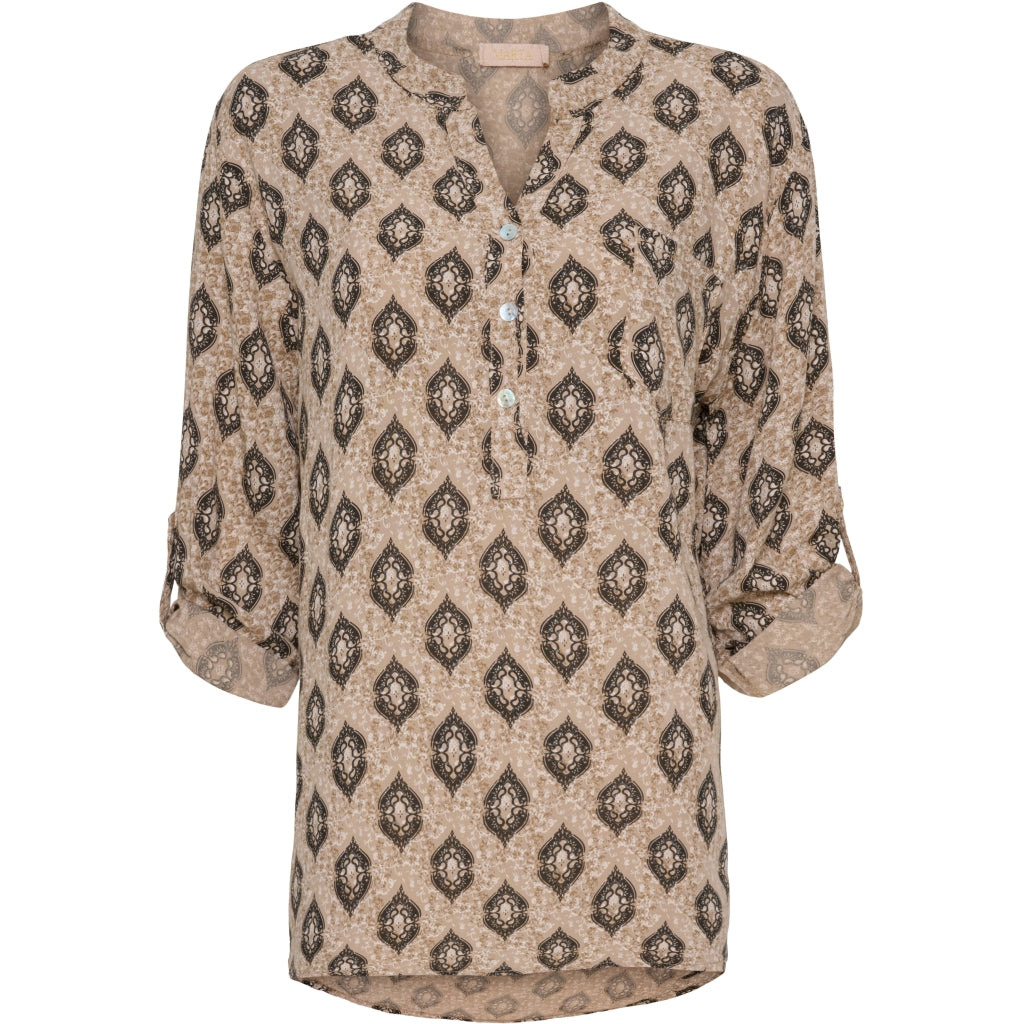 MARTA DU CHATEAU Marta du Chateau dame bluse 2255 Restudsalg Camello