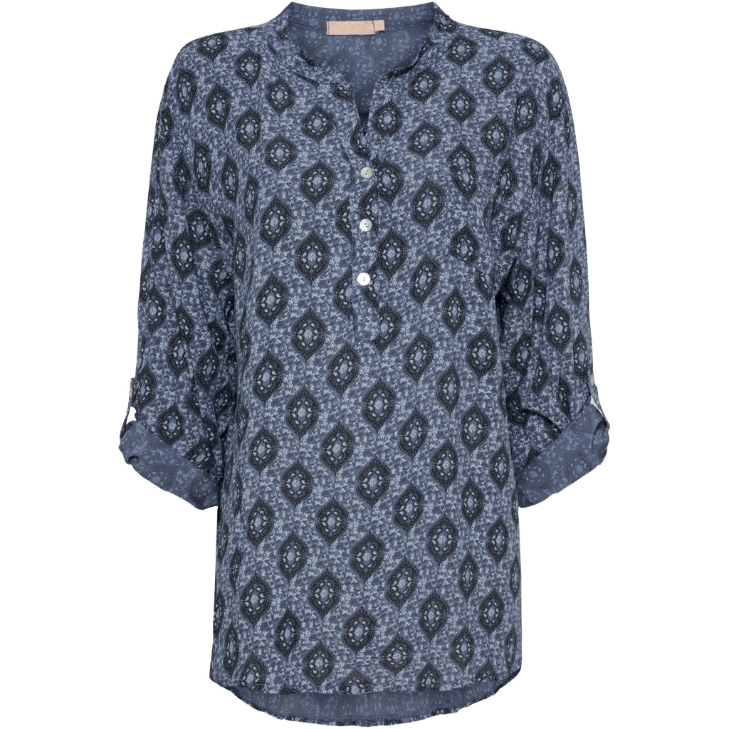 MARTA DU CHATEAU Marta du Chateau dame bluse 2255 Restudsalg Jeans Blue