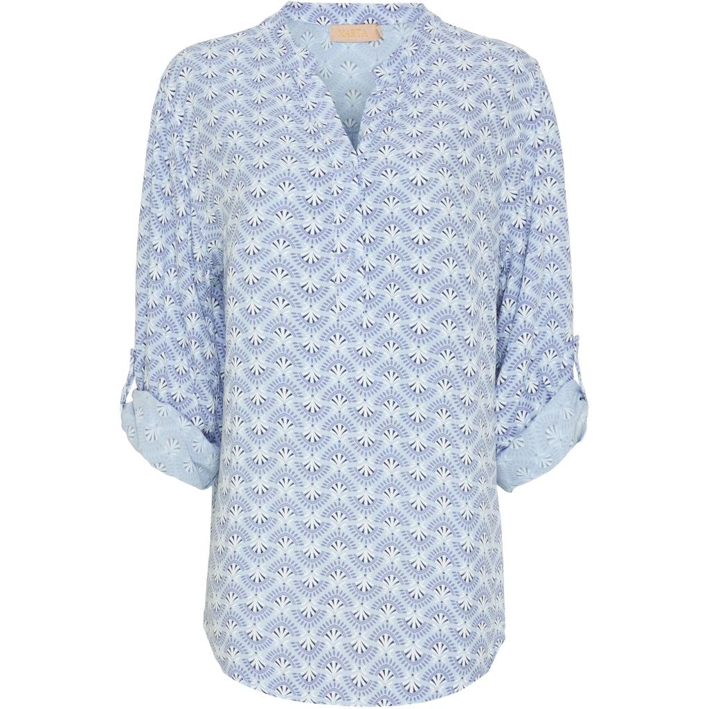 MARTA DU CHATEAU Marta du Chateau dame bluse 226 New Restudsalg Light blue
