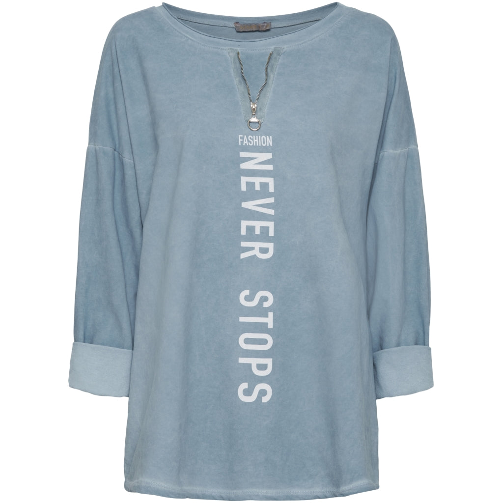 MARTA DU CHATEAU Marta du Chateau dame bluse 4625 Restudsalg Jeans Blue