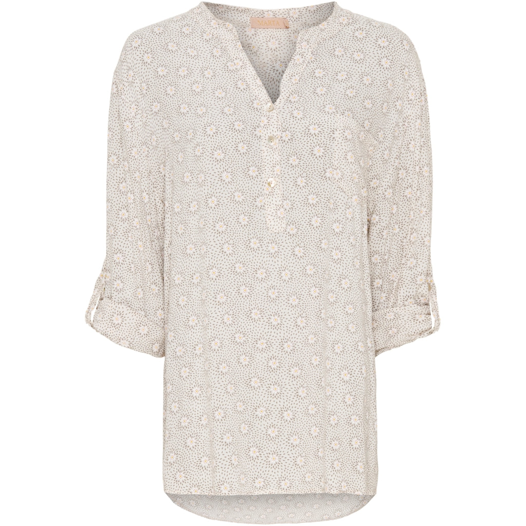 MARTA DU CHATEAU Marta du Chateau dame bluse 8053 Restudsalg Magurit Sabbia