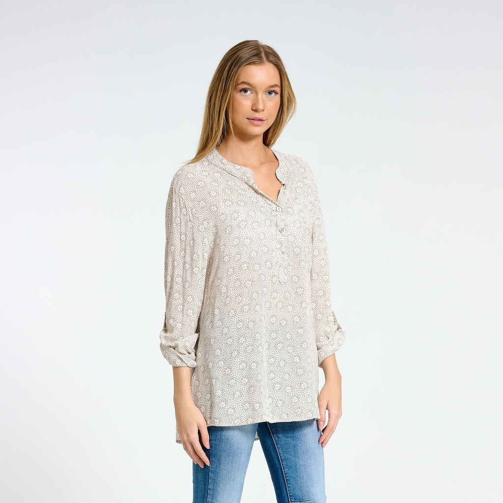 MARTA DU CHATEAU Marta du Chateau dame bluse 8053 Restudsalg Magurit Sabbia