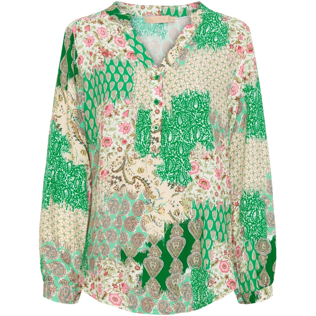 MARTA DU CHATEAU Marta du Chateau dame bluse 8128 Print Restudsalg Gucci