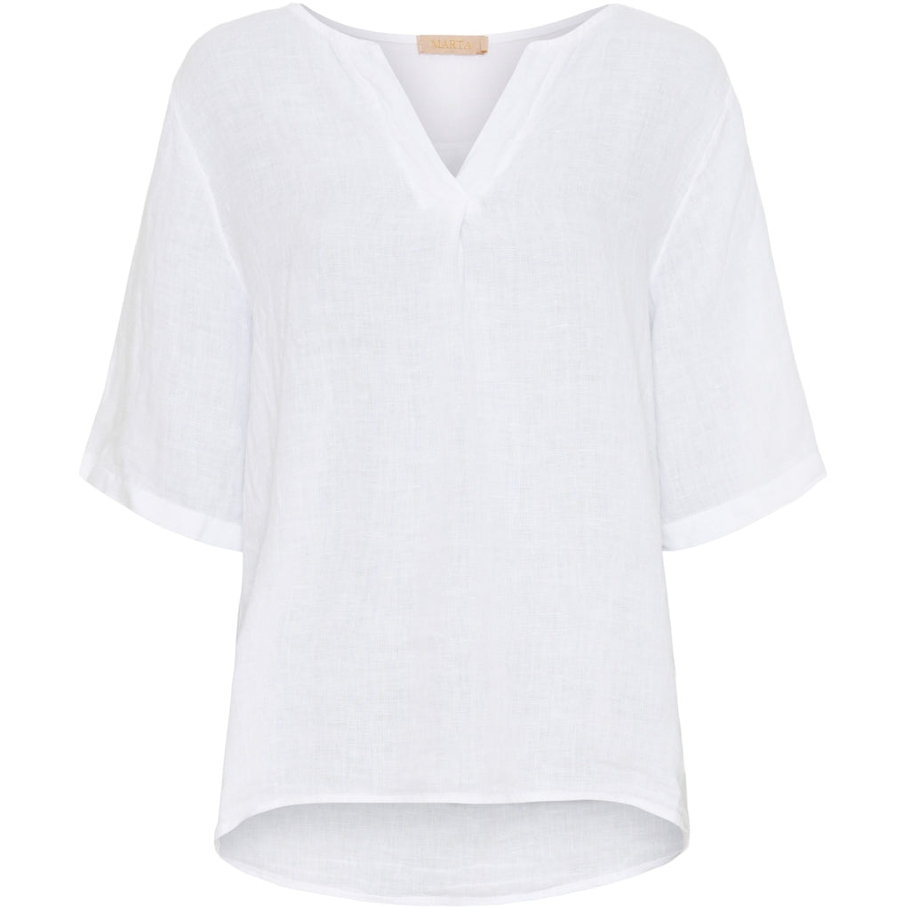 MARTA DU CHATEAU Marta du Chateau dame bluse 8383 Restudsalg White