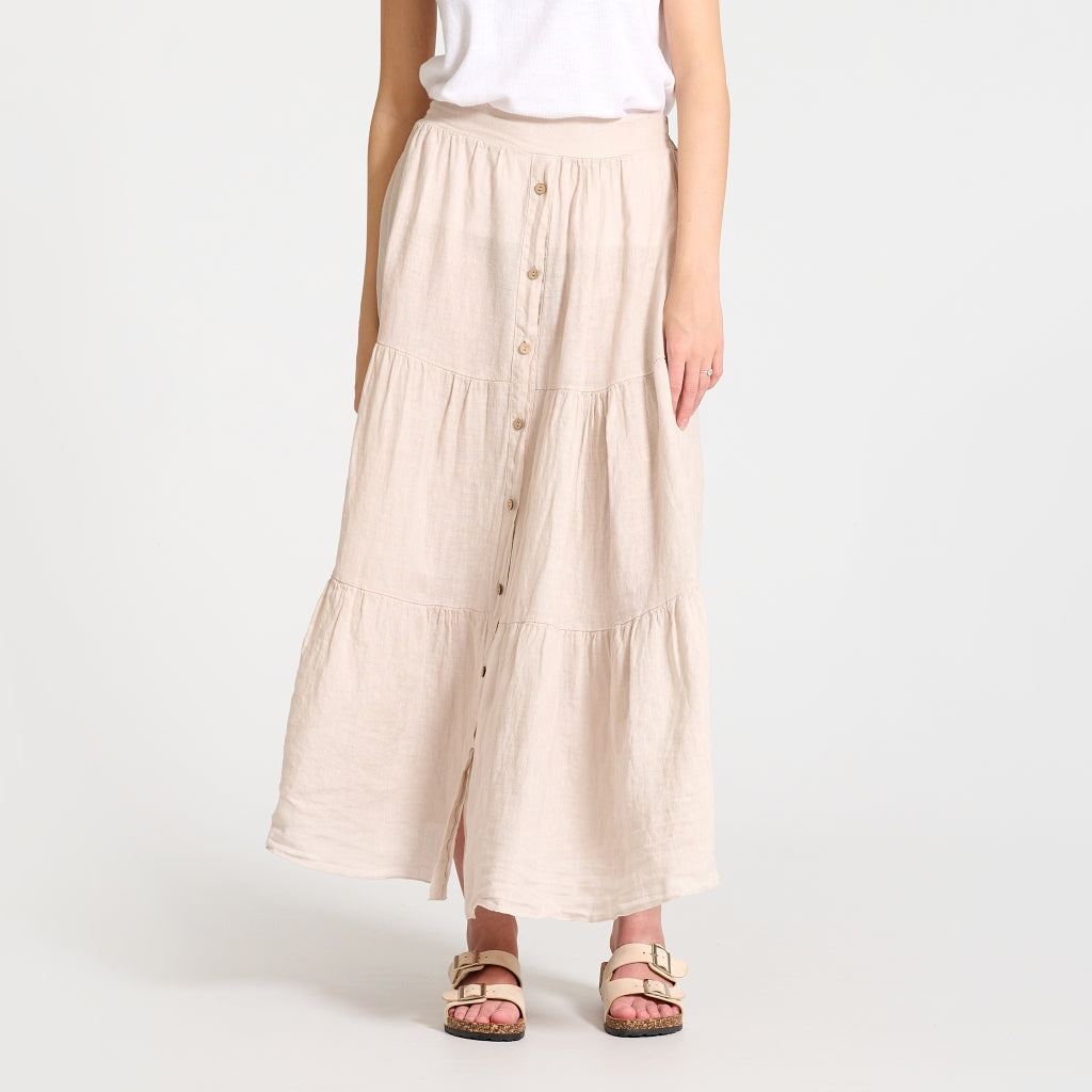 MARTA DU CHATEAU Marta du Chateau dame nederdel 7188 Skirt Sabbia