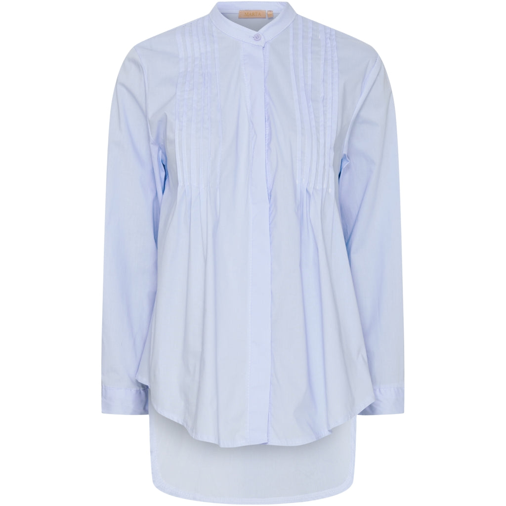 MARTA DU CHATEAU Marta du Chateau dame skjorte 87156 Restudsalg Light blue