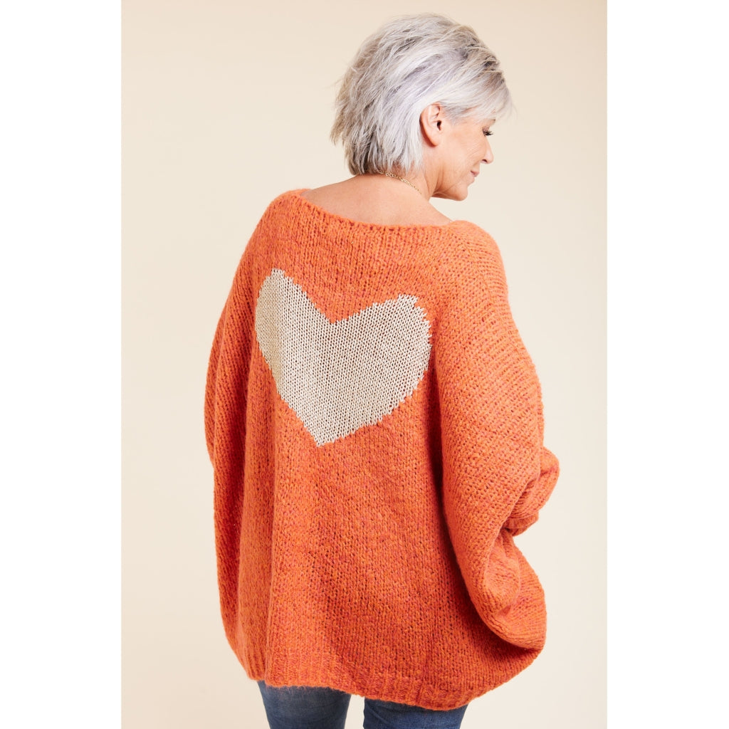 MARTA DU CHATEAU Marta du Chateau dame strik 340 Knit Arancio