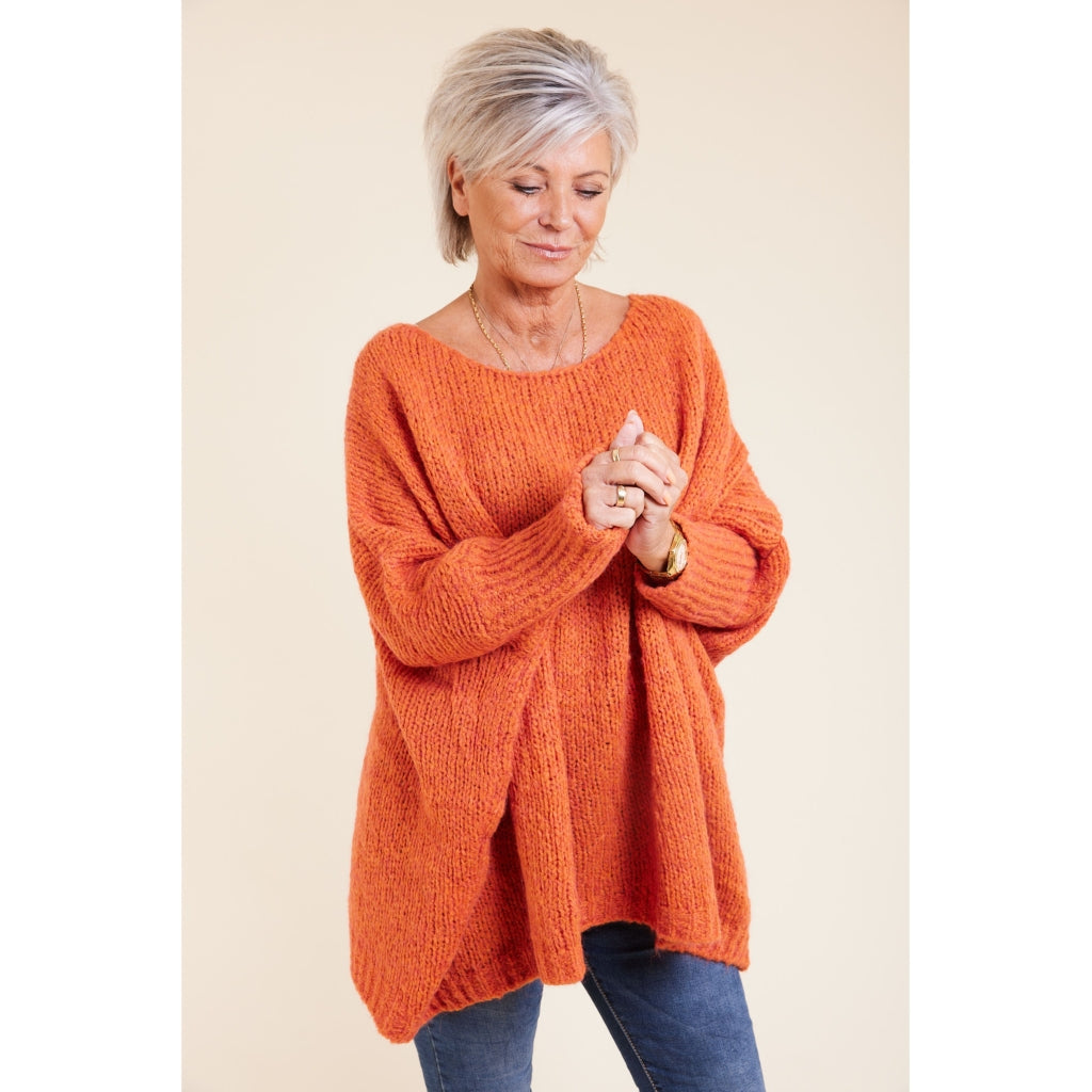 MARTA DU CHATEAU Marta du Chateau dame strik 340 Knit Arancio