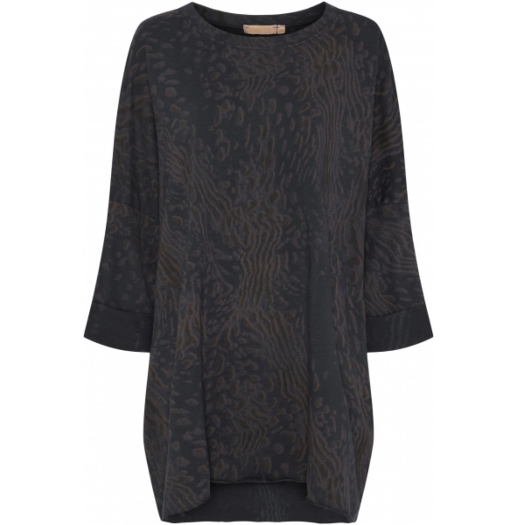 MARTA DU CHATEAU Marta du Chateau dame sweatshirt 01307 Restudsalg Navy Animal