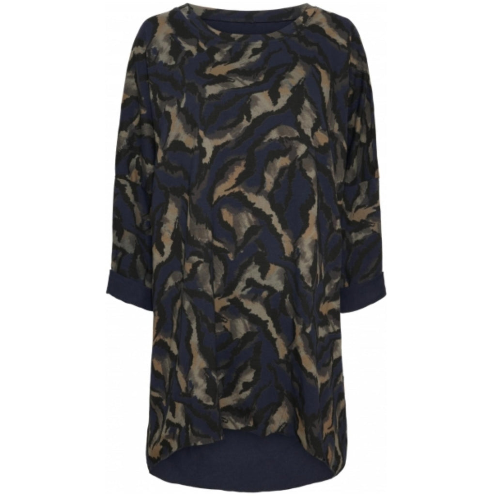 MARTA DU CHATEAU Marta du Chateau dame sweatshirt 01307 Restudsalg Navy print