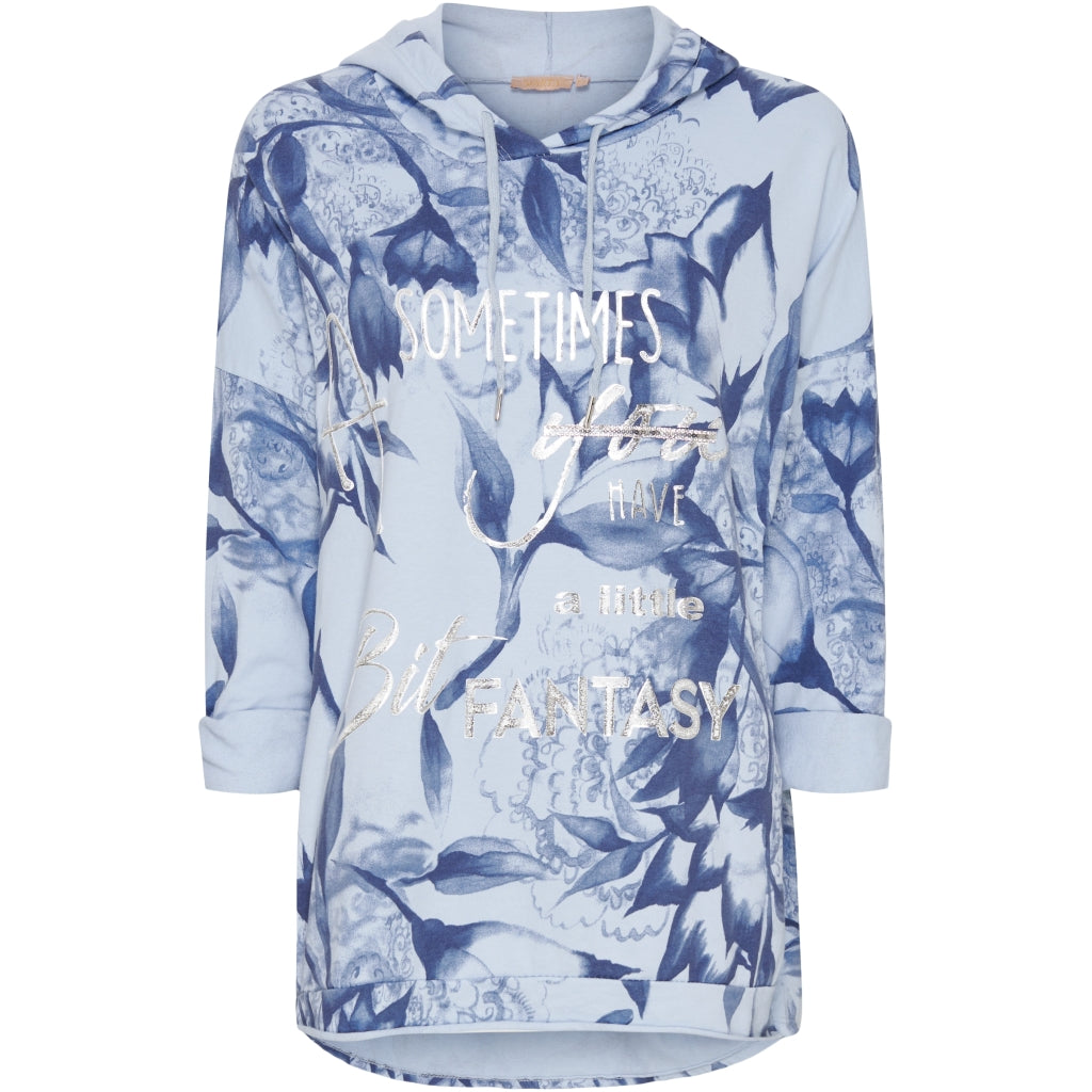 MARTA DU CHATEAU Marta du Chateau dame sweatshirt 13277 Restudsalg Celeste