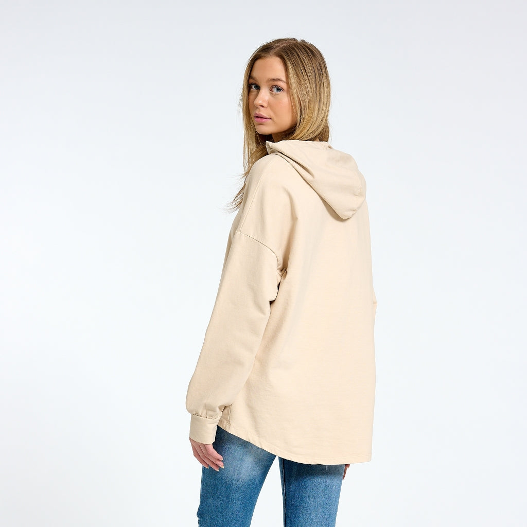 MARTA DU CHATEAU Marta du Chateau dame sweatshirt 4632 Restudsalg Beige