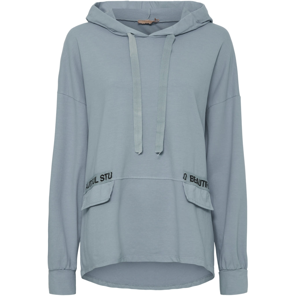 MARTA DU CHATEAU Marta du Chateau dame sweatshirt 4632 Restudsalg Jeans Blue