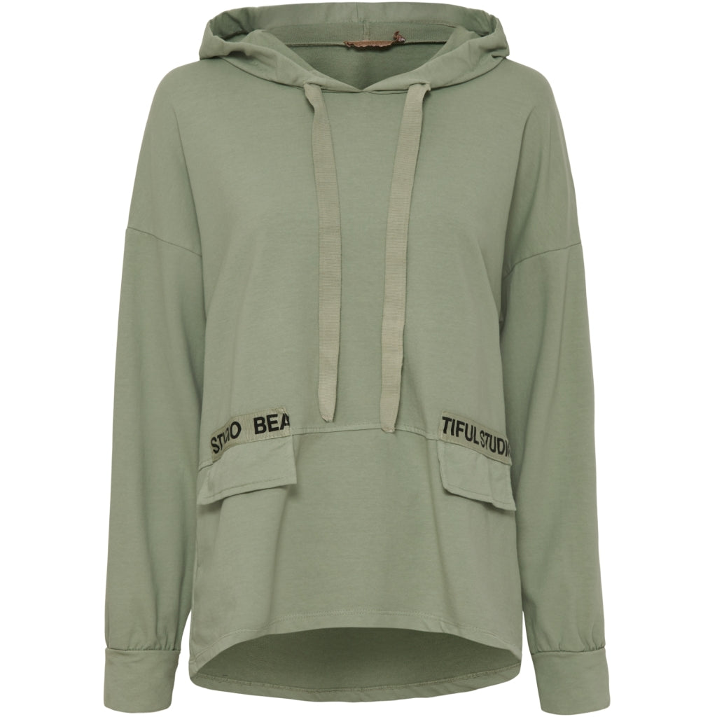 MARTA DU CHATEAU Marta du Chateau dame sweatshirt 4632 Restudsalg Military