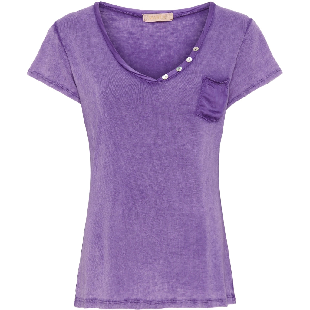 MARTA DU CHATEAU Marta Du Chateau dame t-shirt MdcDorothea Restudsalg Lavanda