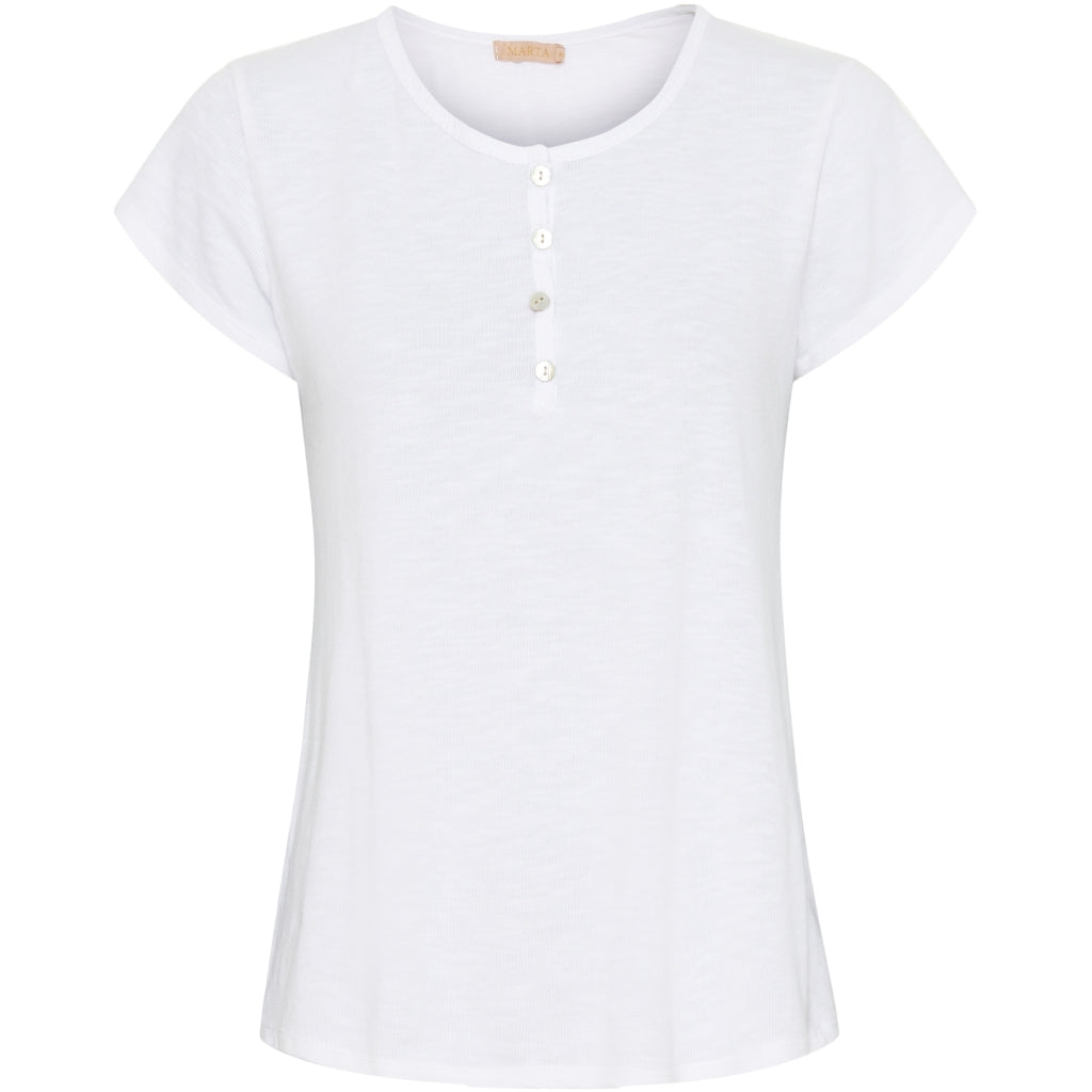 MARTA DU CHATEAU Marta du Chateau dame t-shirt 9649 Restudsalg White