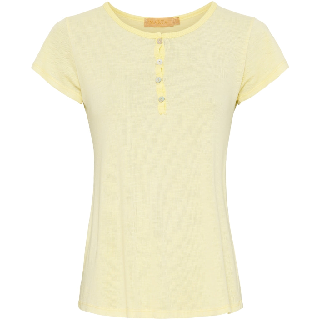 MARTA DU CHATEAU Marta du Chateau dame t-shirt 9649 Restudsalg Yellow