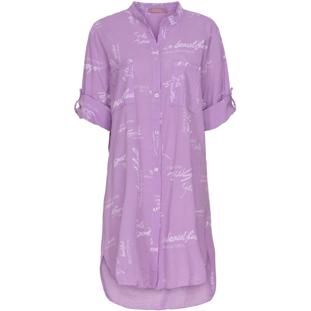 MARTA DU CHATEAU Marta du Chateau skjorte 1665 Print Restudsalg Lilla