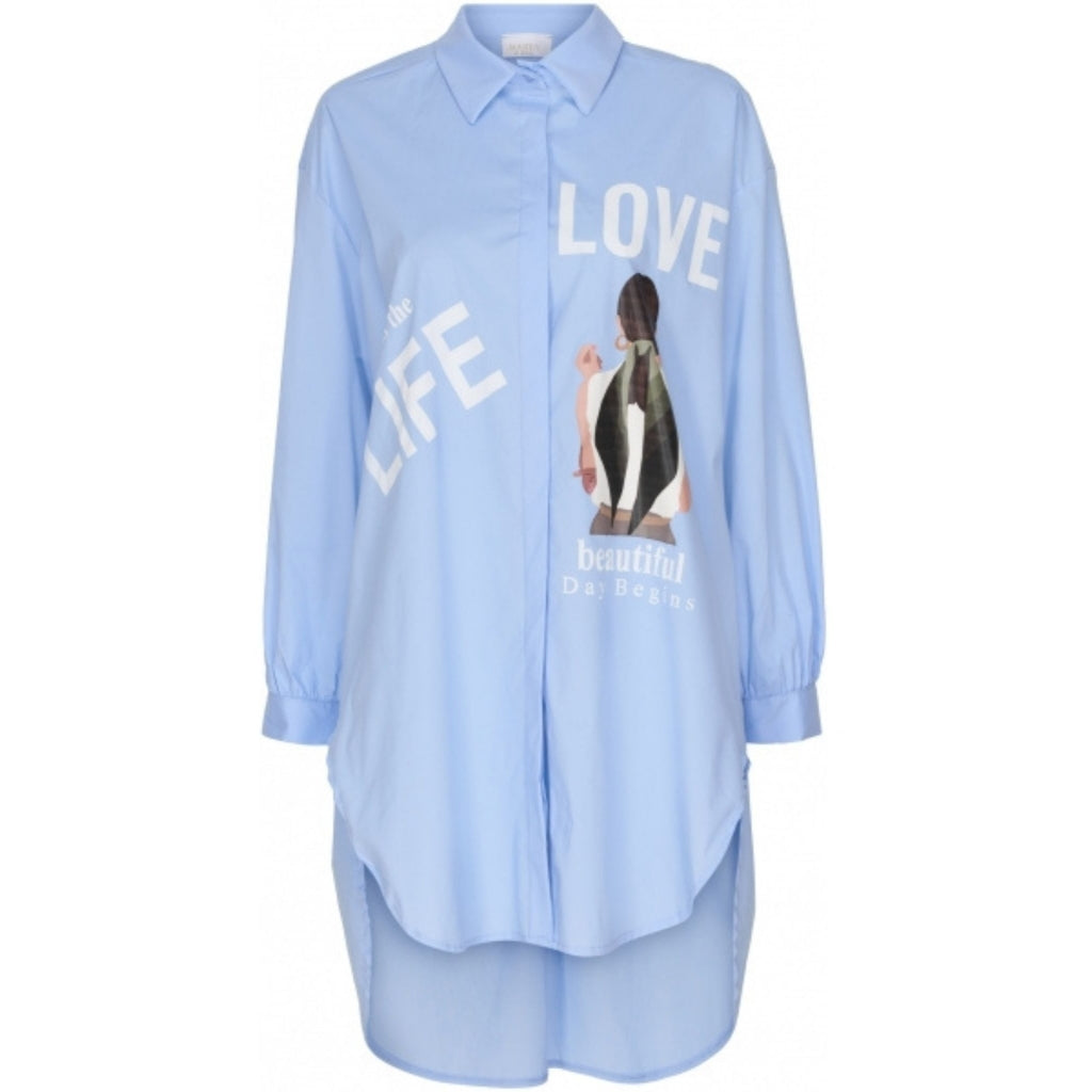 MARTA DU CHATEAU Marta du Chateau skjorte 83215-6 Restudsalg Light blue