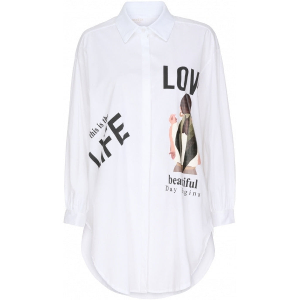 MARTA DU CHATEAU Marta du Chateau skjorte 83215-6 Restudsalg White