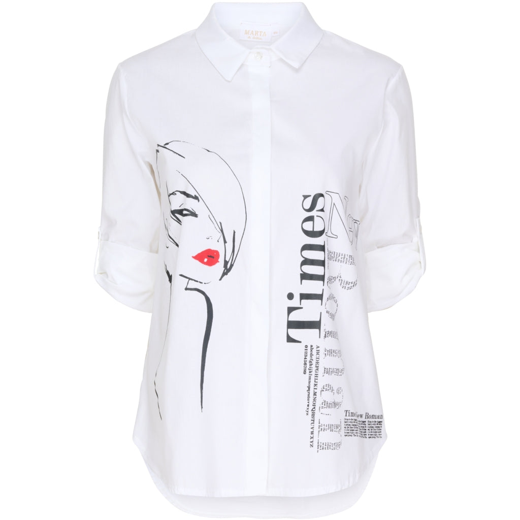MARTA DU CHATEAU Marta du Chateau skjorte P11-1 Restudsalg White