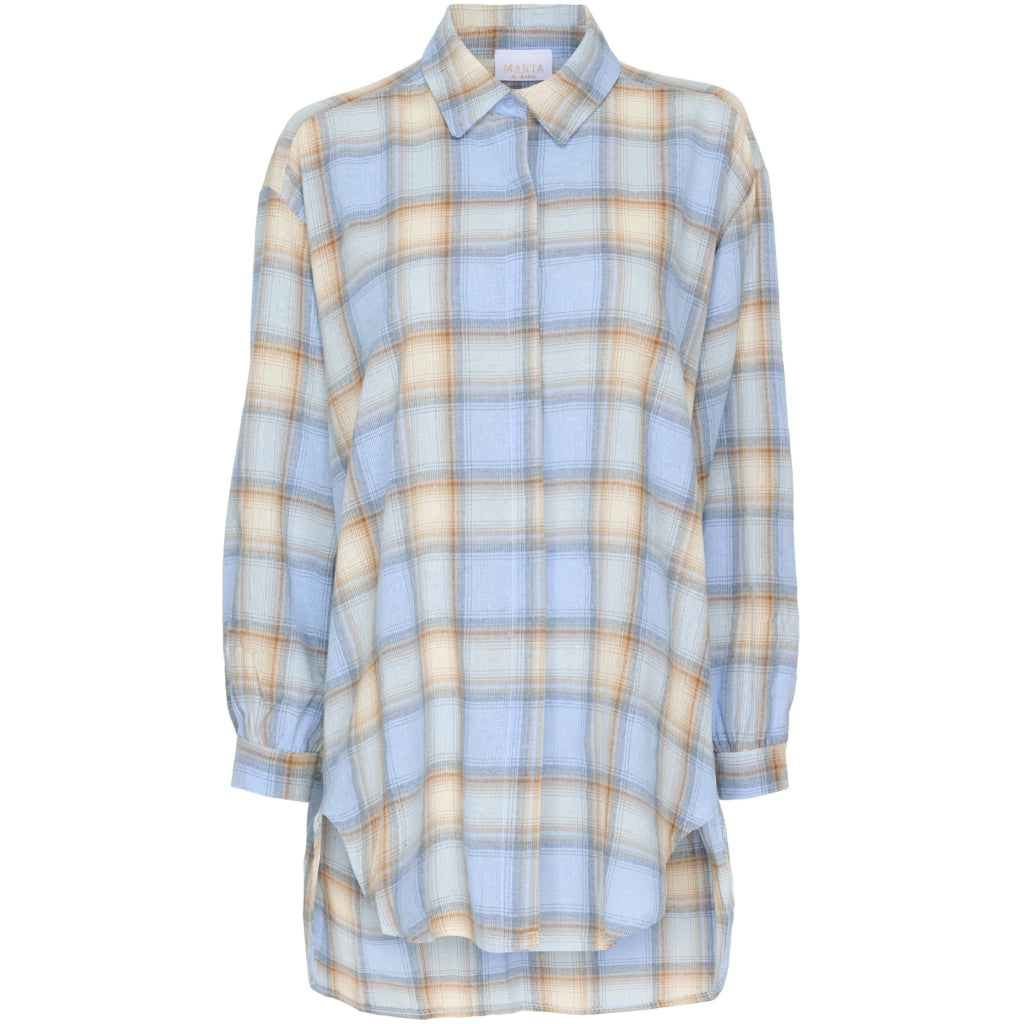 MARTA DU CHATEAU Marta du Chateau skjorte SS83215 Restudsalg Light blue