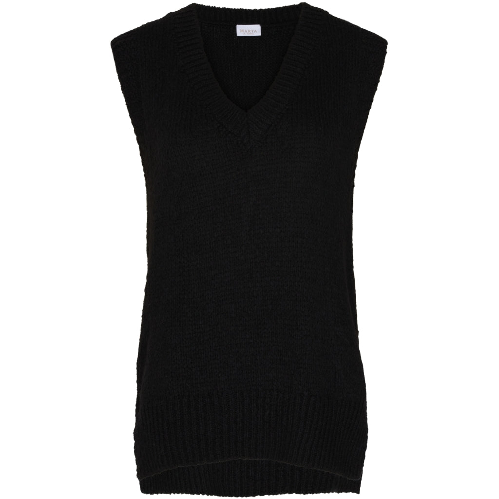 MARTA DU CHATEAU Marta du Chateau strik Vest 201138 Restudsalg Black