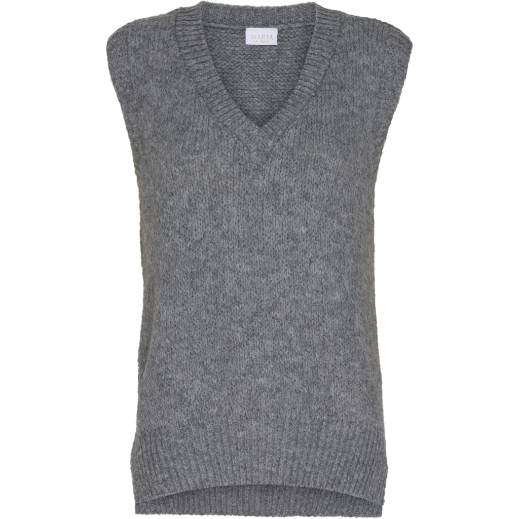 MARTA DU CHATEAU Marta du Chateau strik Vest 201138 Restudsalg Grey