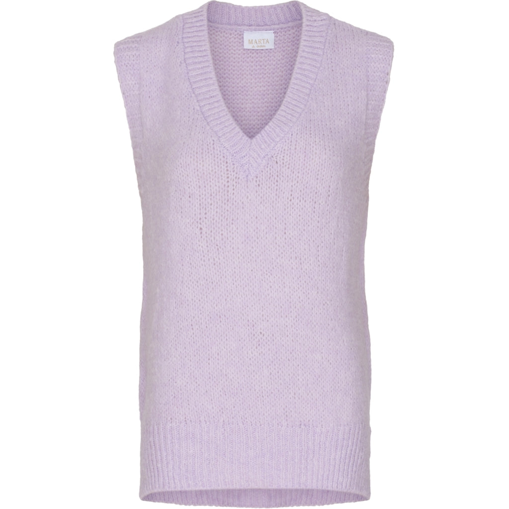 MARTA DU CHATEAU Marta du Chateau strik Vest 201138 Restudsalg Lillac