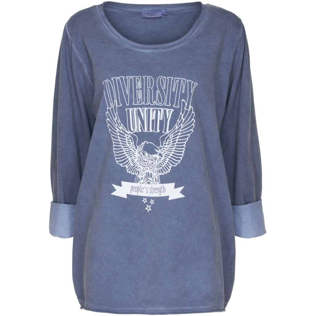 MARTA DU CHATEAU Marta du Chateau sweat 4491 Restudsalg Denim Blue