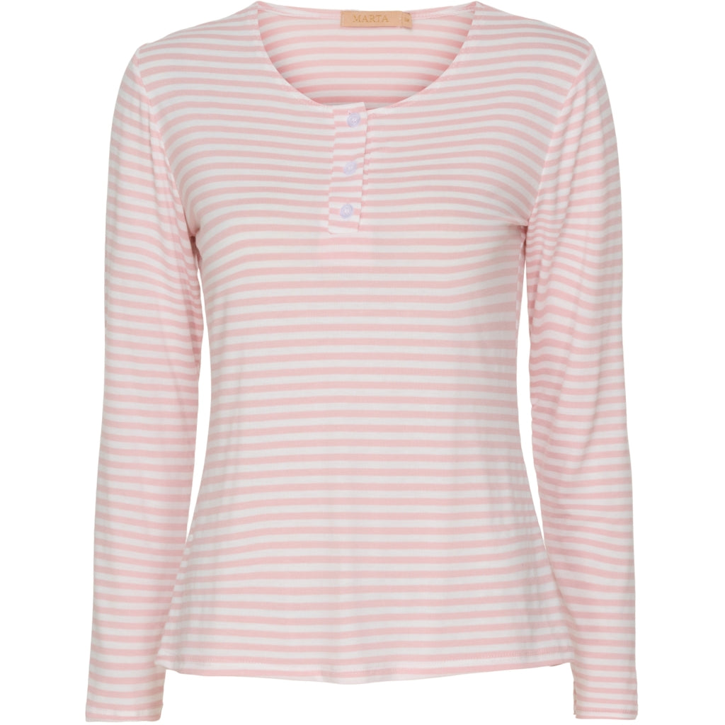 MARTA DU CHATEAU Marta du Chateau t-shirt 83023 Restudsalg Rose Stripe