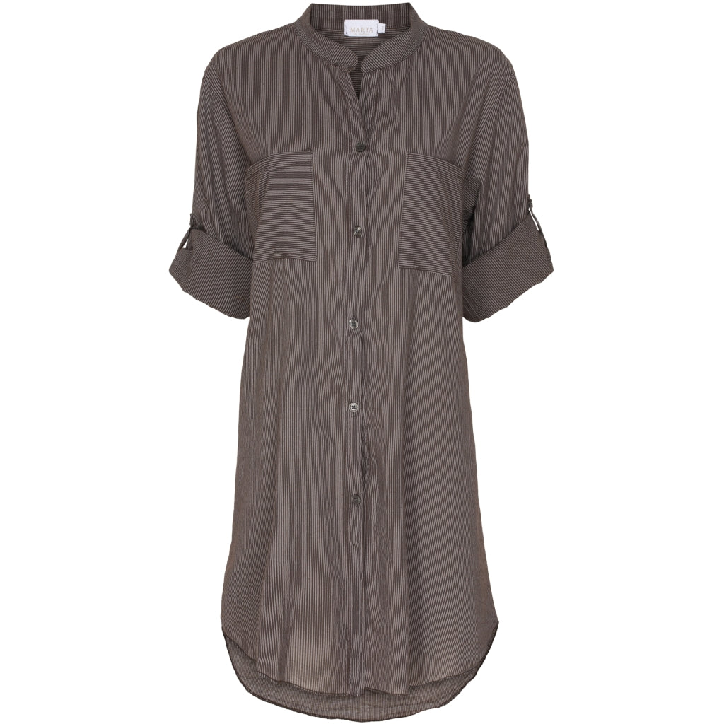 MARTA DU CHATEAU Marta du Chateau tunic 1666 Restudsalg Stripe Brown