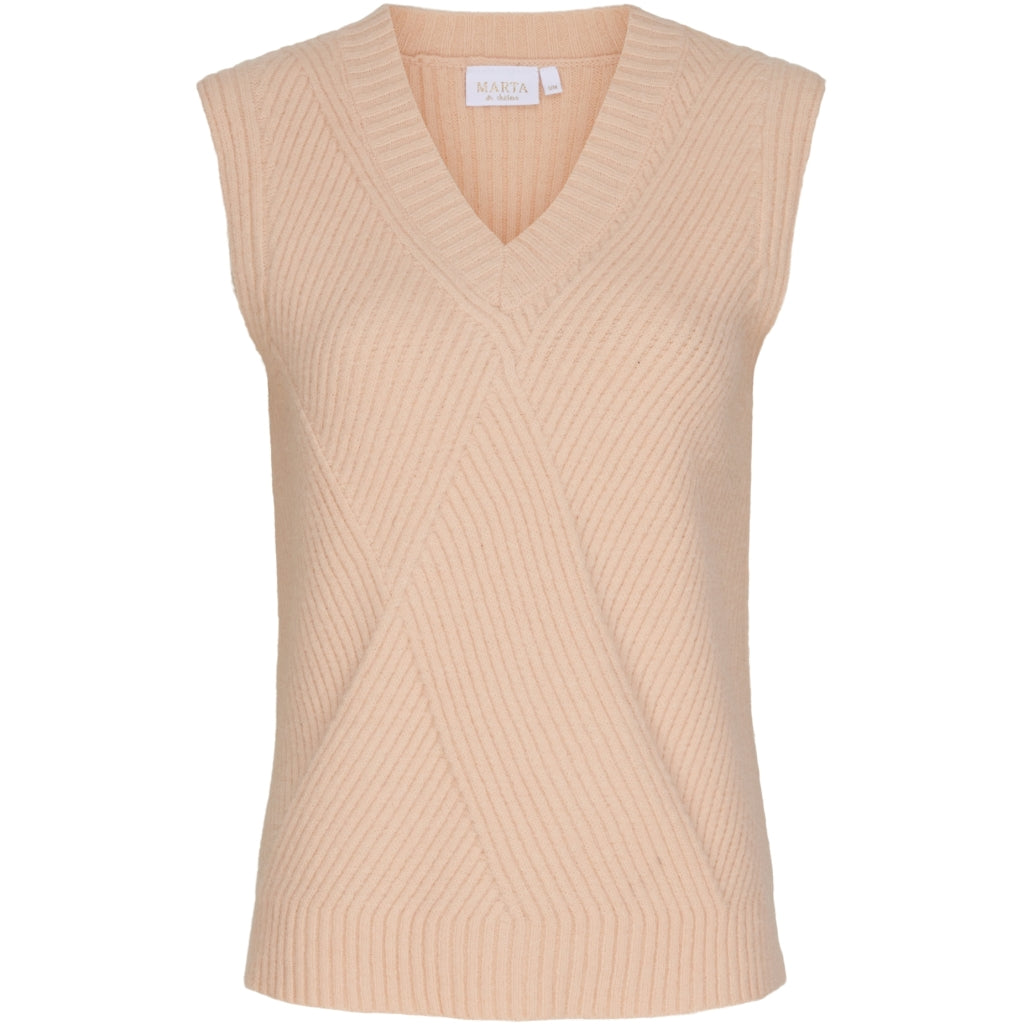MARTA DU CHATEAU Marta du Chateau vest aw268 Vest Beige