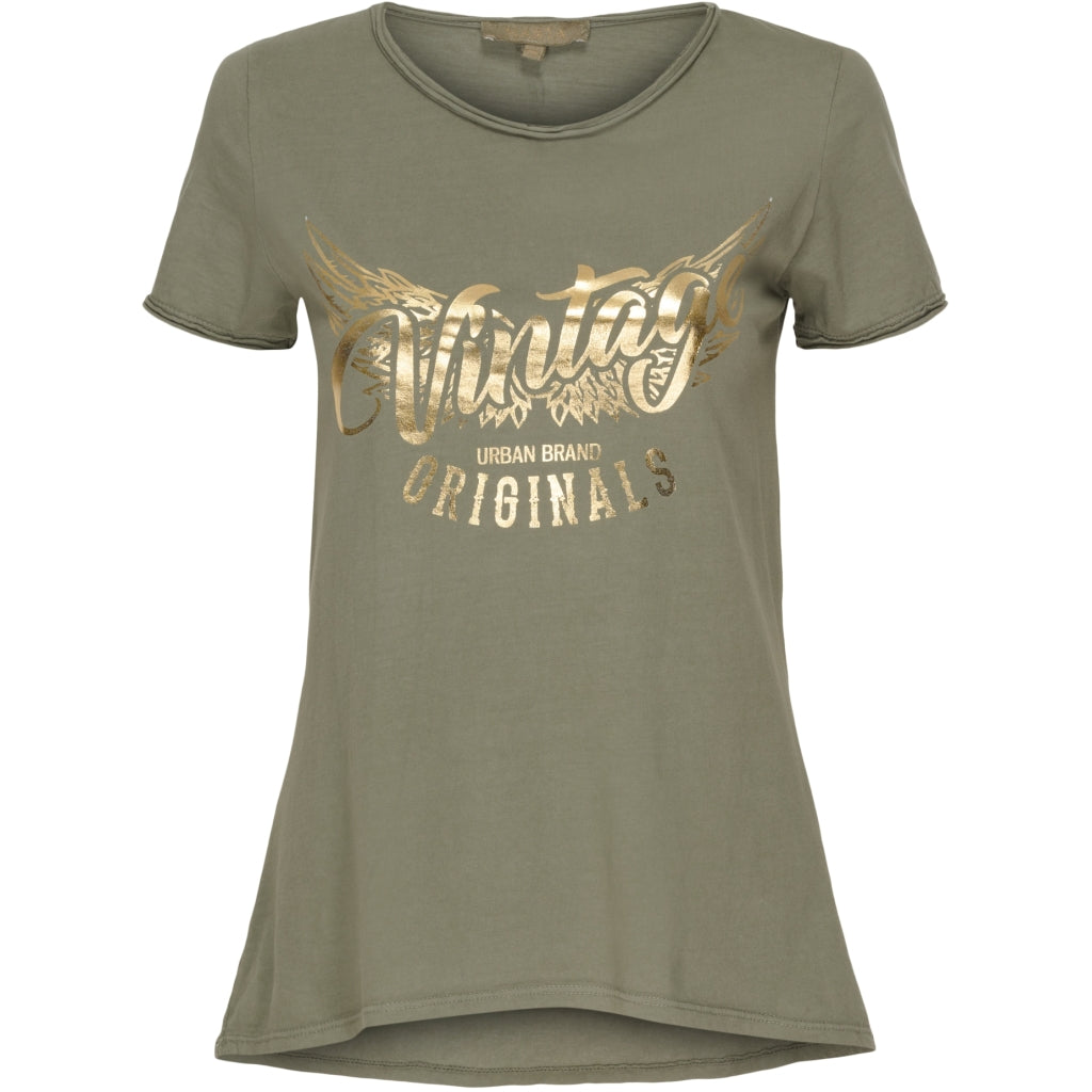 MARTA DU CHATEAU Marta du chateau Dame T-shirt 7596 Restudsalg Militairy