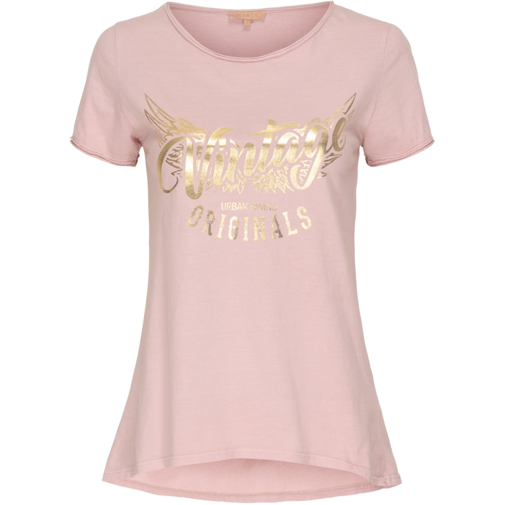MARTA DU CHATEAU Marta du chateau Dame T-shirt 7596 Restudsalg Rose