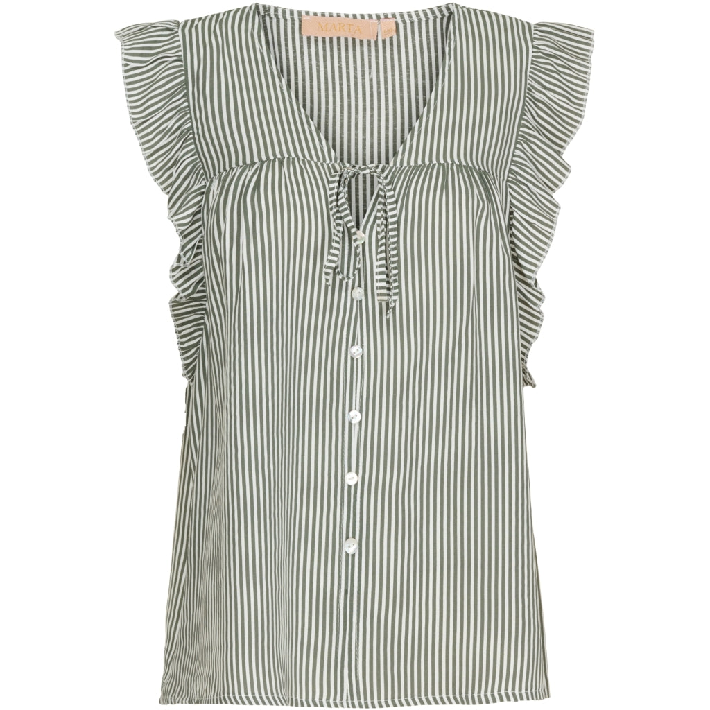 MARTA DU CHATEAU Marta du chateau Dame Top 811328 Restudsalg Kaki