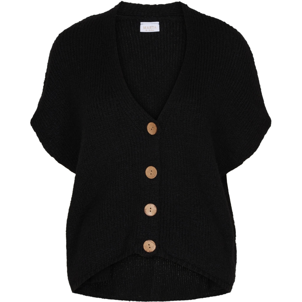 MARTA DU CHATEAU Marta du chateau Dame strik vest 201202 Restudsalg Black