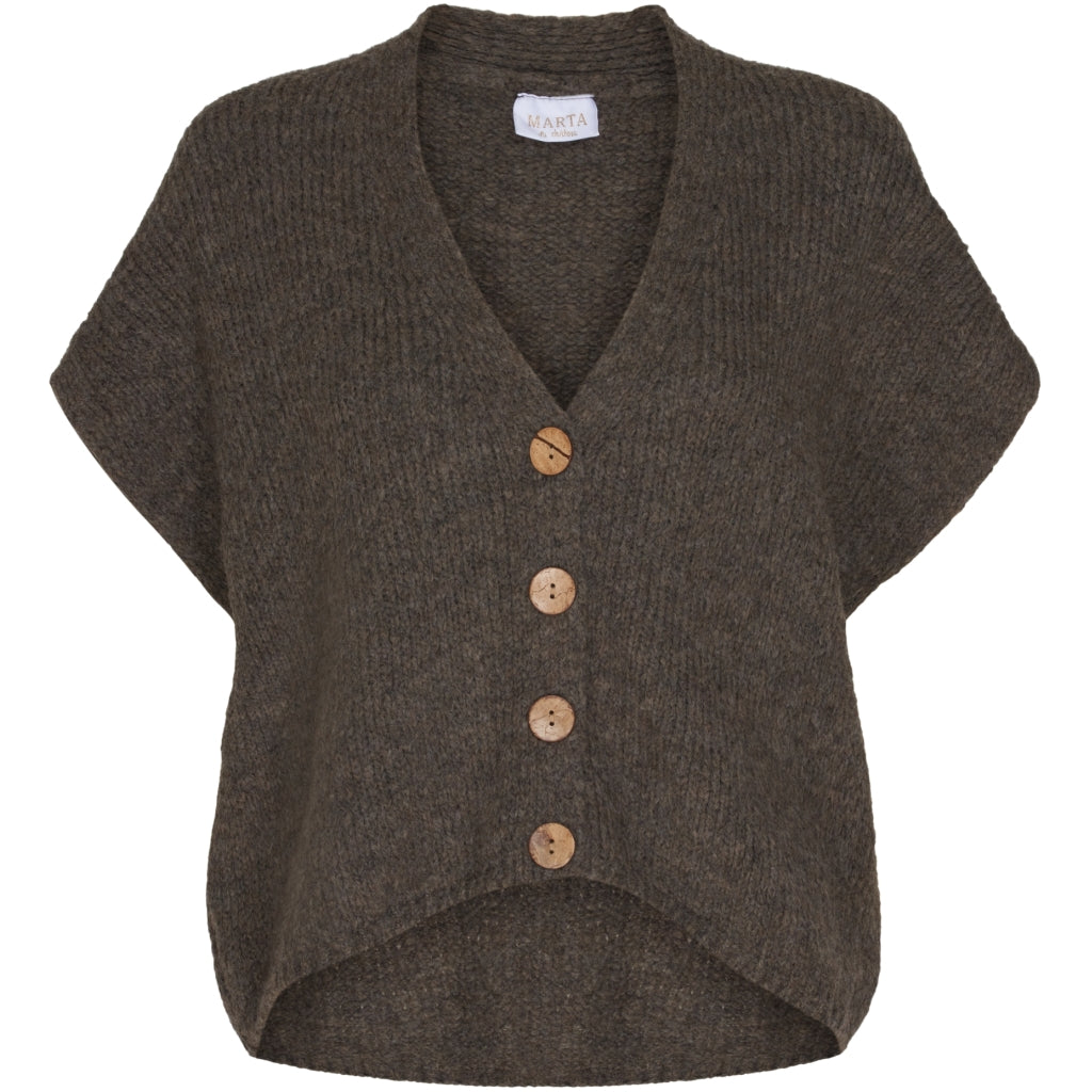 MARTA DU CHATEAU Marta du chateau Dame strik vest 201202 Restudsalg Brown