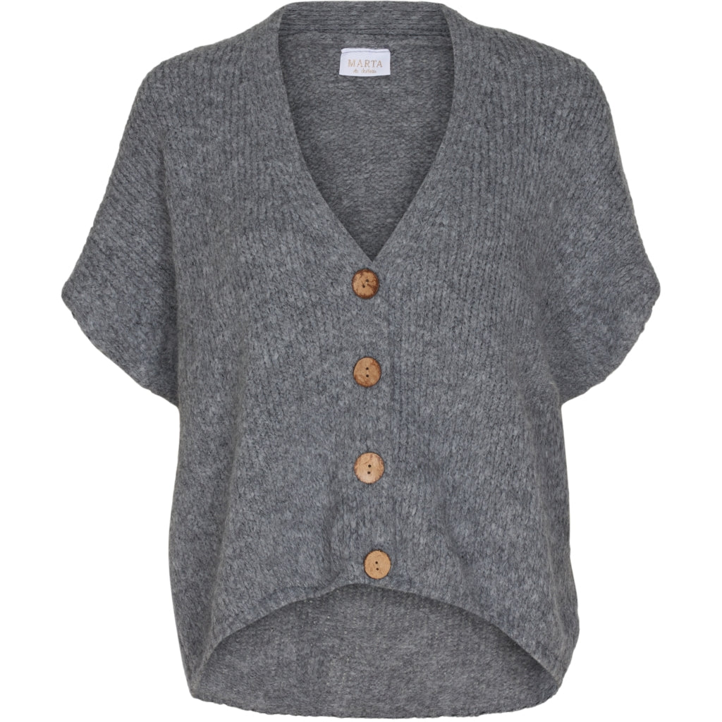 MARTA DU CHATEAU Marta du chateau Dame strik vest 201202 Restudsalg Grey