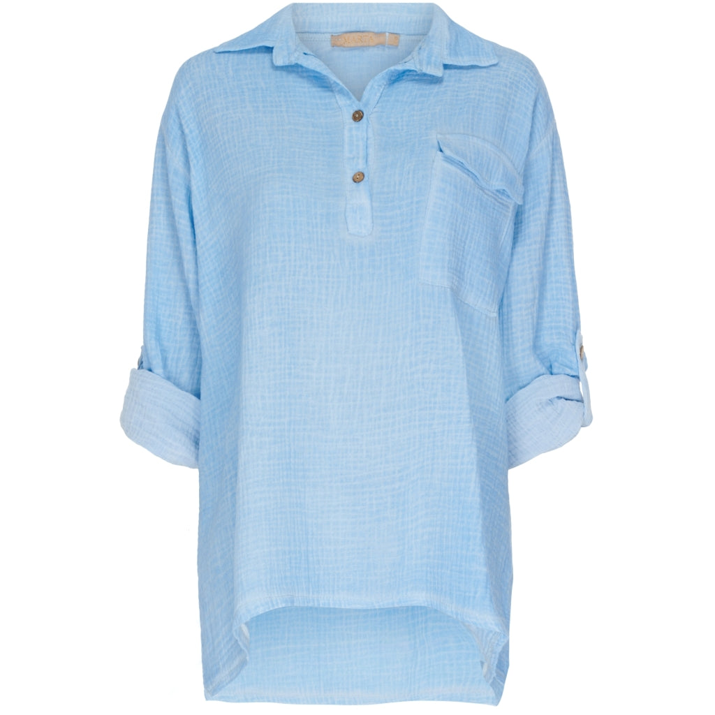 MARTA DU CHATEAU Marta du chateau dame bluse 4658 Restudsalg Light blue