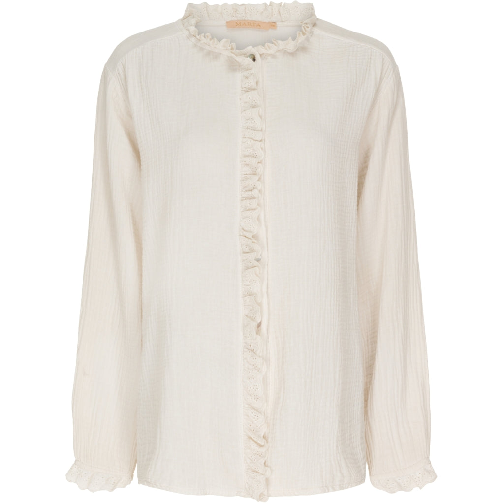 MARTA DU CHATEAU Marta du chateau dame bluse 4661 Restudsalg Beige