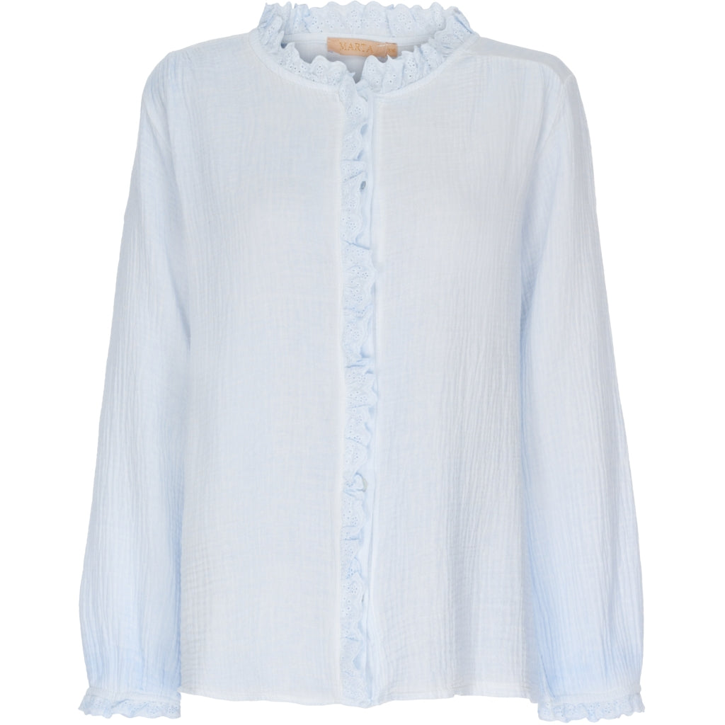 MARTA DU CHATEAU Marta du chateau dame bluse 4661 Restudsalg Light blue