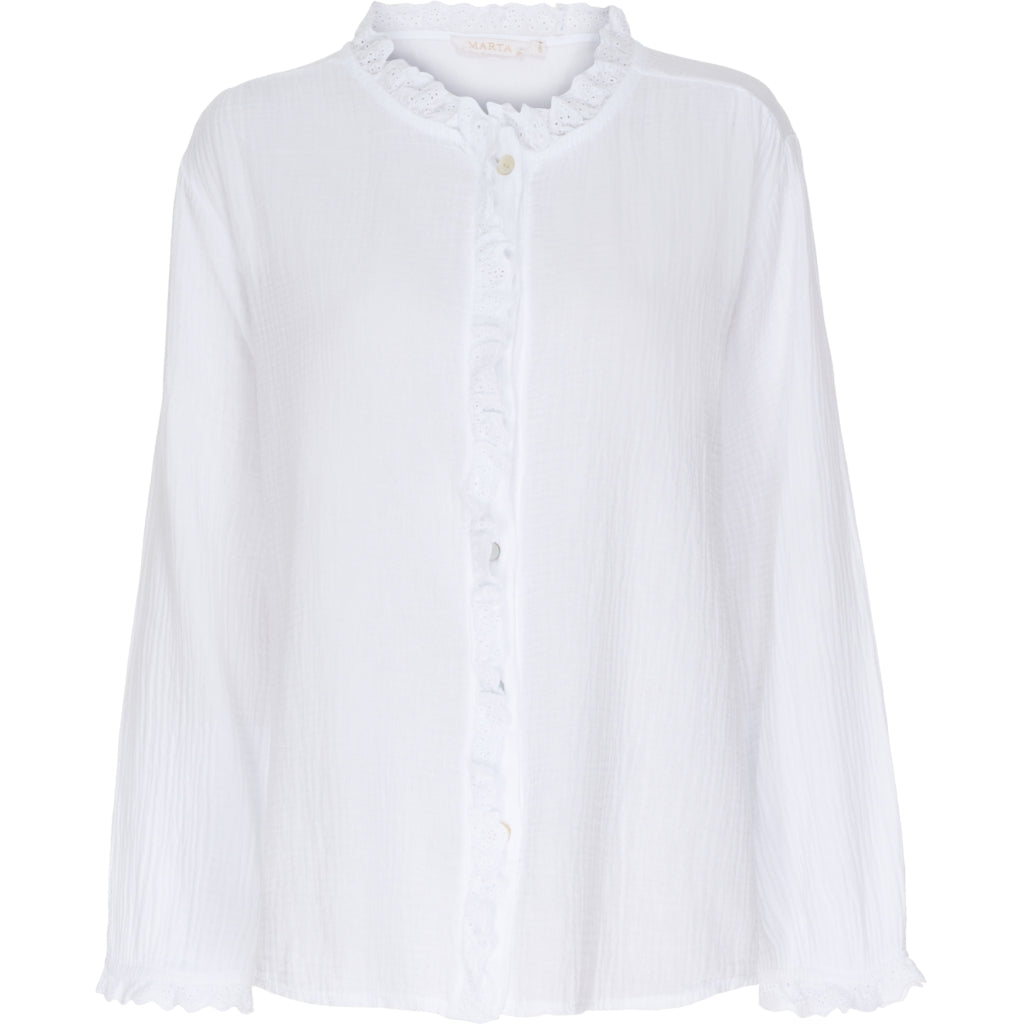MARTA DU CHATEAU Marta du chateau dame bluse 4661 Restudsalg White