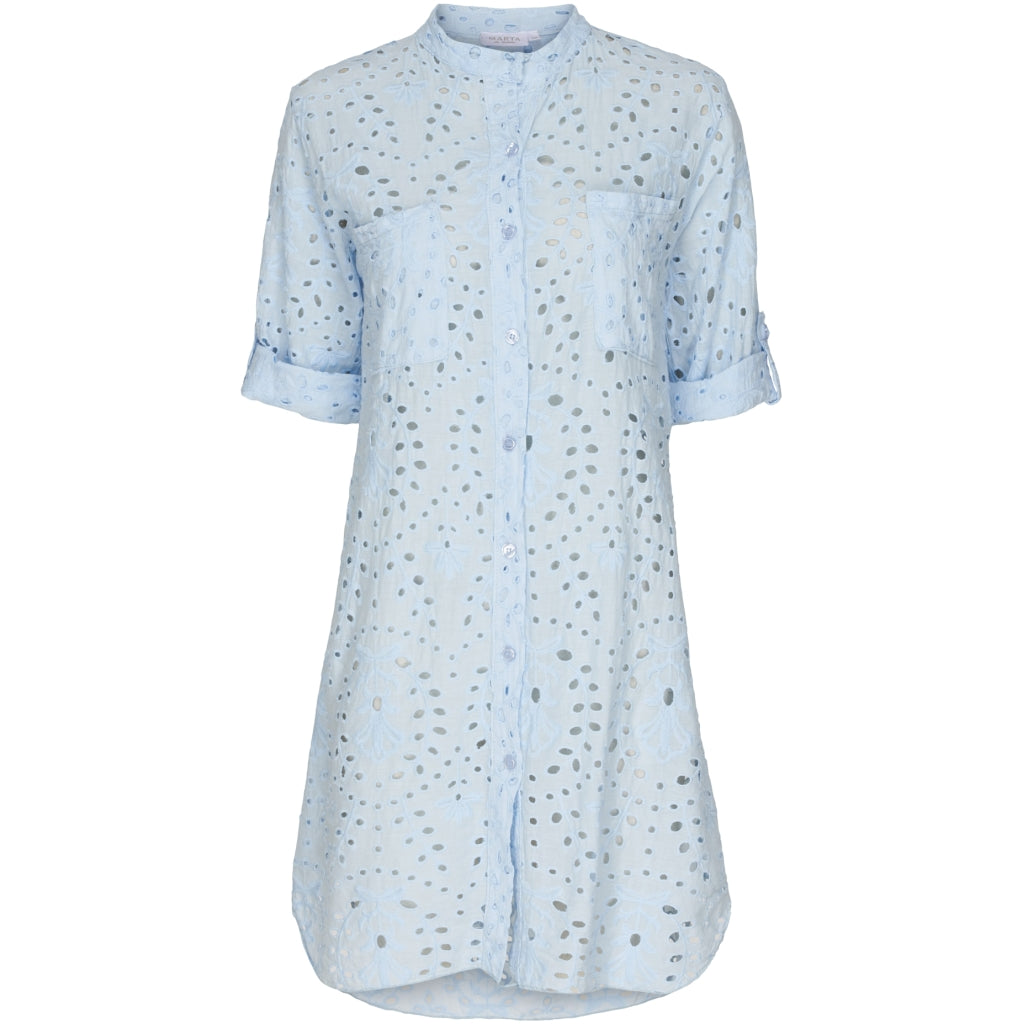 MARTA DU CHATEAU Marta du chateau dame skjorte 4438. Shirt Light blue