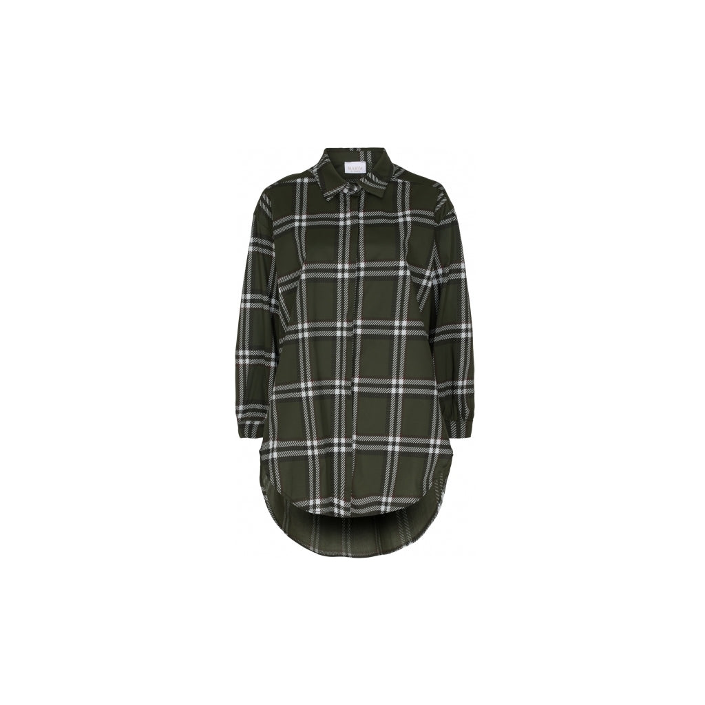 MARTA DU CHATEAU Marta du chateau dame skjorte G83215Z Restudsalg Dark Khaki