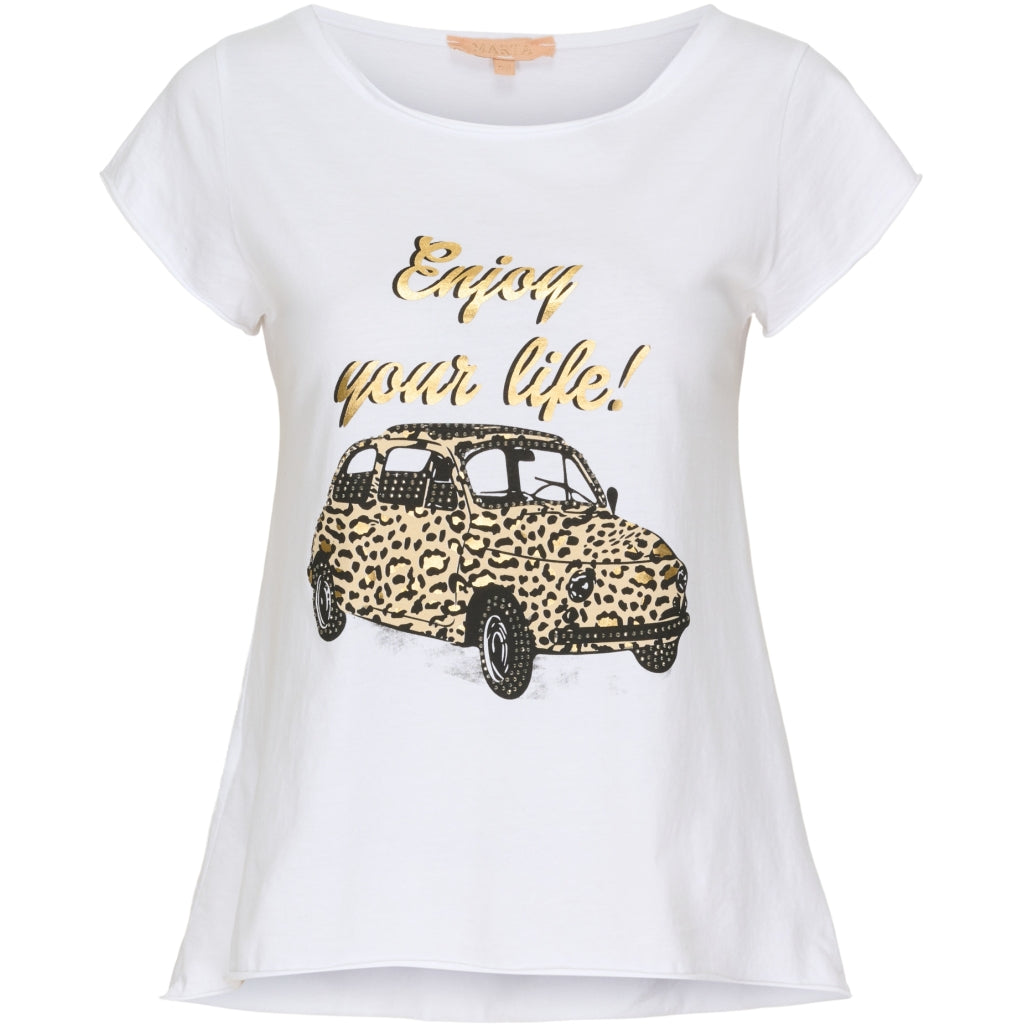 MARTA DU CHATEAU Marta du chateau dame t-shirt 0301 Restudsalg Black Print