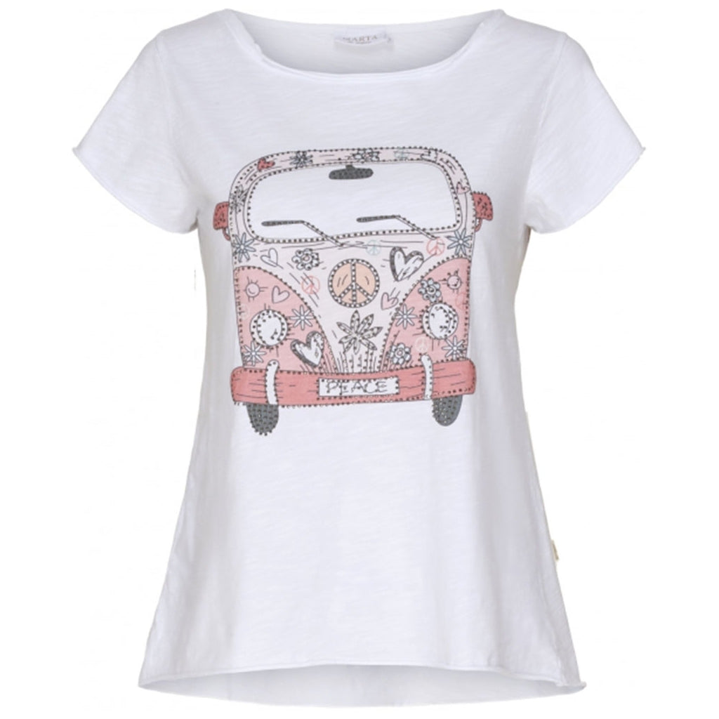 MARTA DU CHATEAU Marta du chateau dame tee 0301 E. T-shirt White