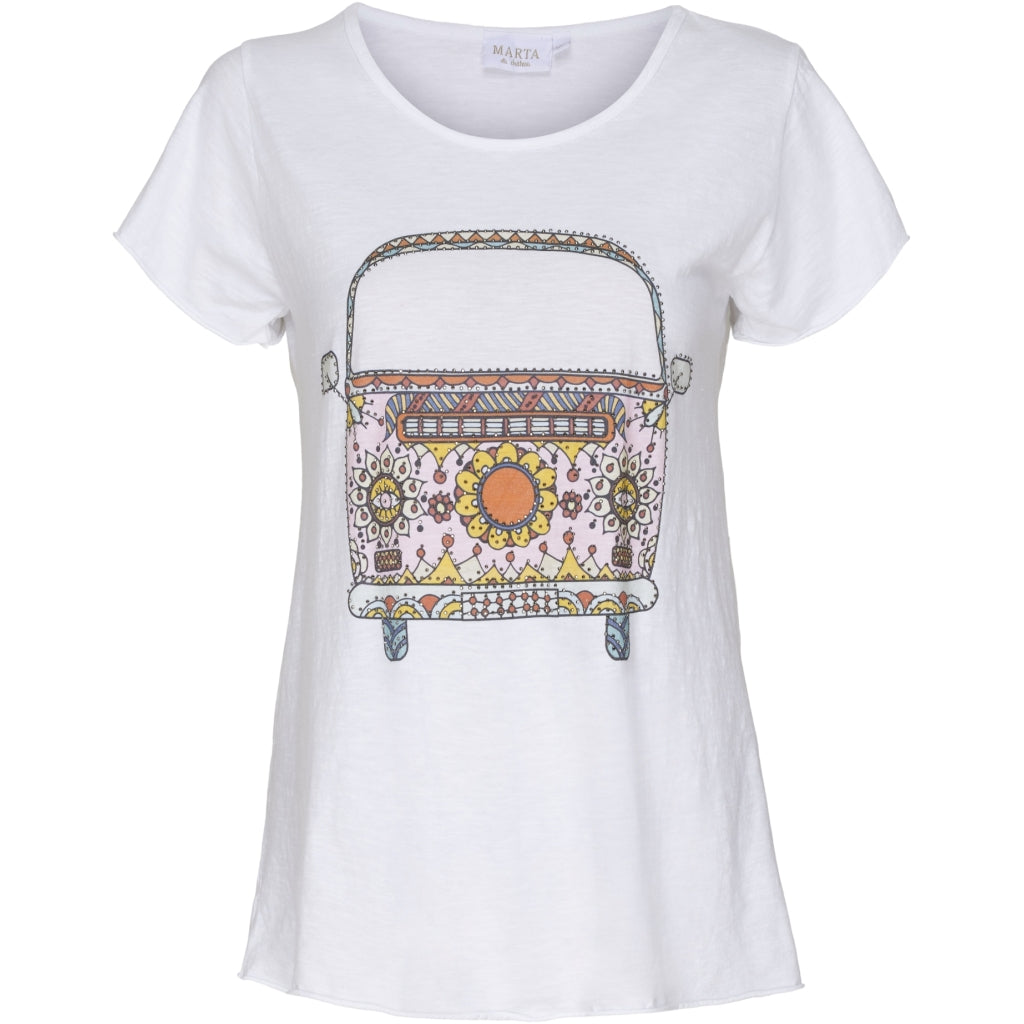 MARTA DU CHATEAU Marta du chateau dame tee 3895-B Restudsalg White